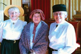 Dianne Lake, Darelen Conbioy and Sue Monroe of the Sharbot Lake United Church dressed got into the spirit of the Frontenac Heritage Festival by dressing up last year. Costume Friday is back this year, among other familiar and new events.